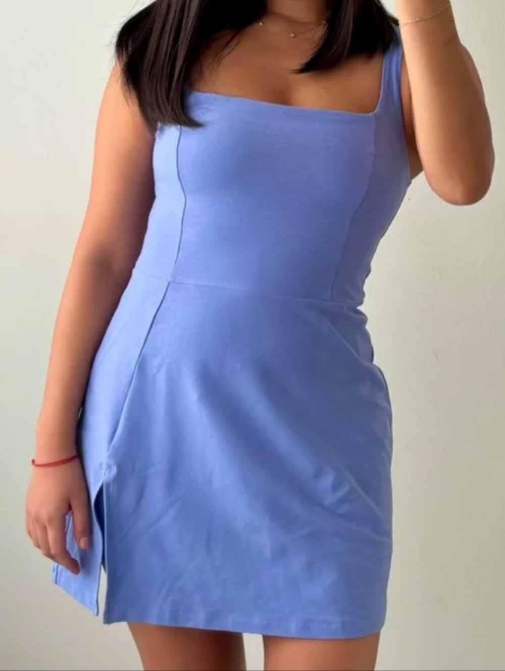 Beyond Yoga Spacedye Court Appeal Mini Dress in Periwinkle Cloud Heather